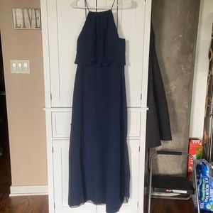 Navy blue bridesmaid dress